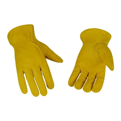 Cowhide Work Glovesは、要求の厳しい仕事に頑丈な保護を提供します